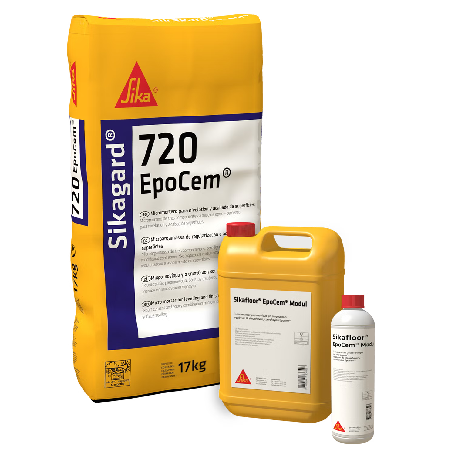 Sika Sikagard-720 EpoCem mortero epoxicemento lote 21 kg