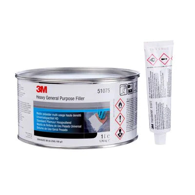 Mastic polyester usage général haute résistance 1 L 3M PN51075