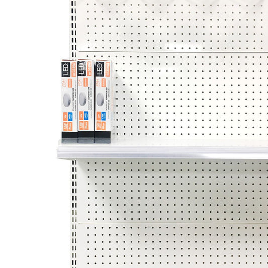 Balda blanca edm para expositor 00030, 00036, 00040 medida: 89 x 30,5 cm