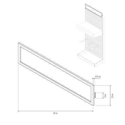 Soporte para vinilos blanco modelo 00030