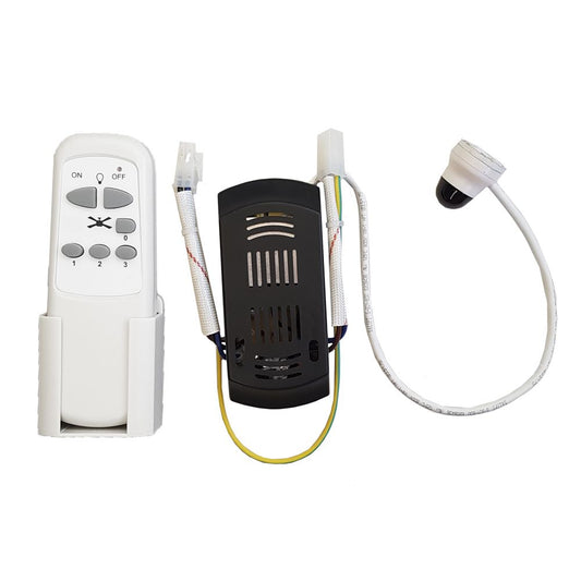 Recambio kit mando y receptor para ventiladores techo modelos: 33988,33989,33806, 33807,33803 edm