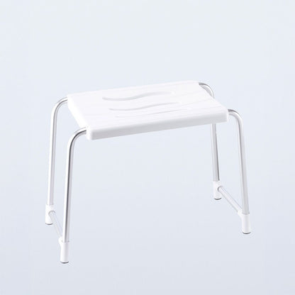 Taburete de baño, blanco, 50 x 24 cm