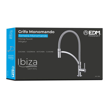 Grifo monomando de cocina caño alto serie ibiza