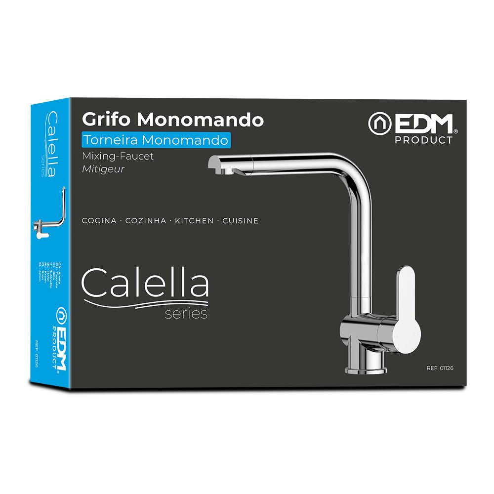 Grifo monomando de cocina caño alto serie calella