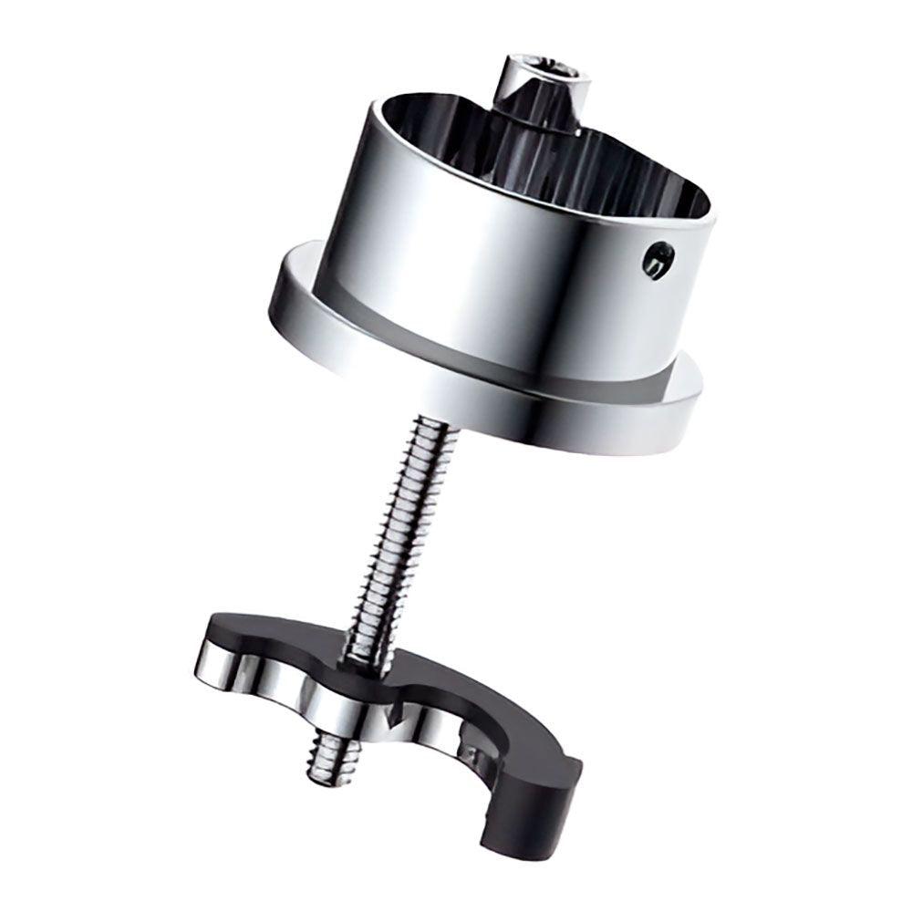 Grifo monomando de cocina caño alto extraíble plateado mate serie miño