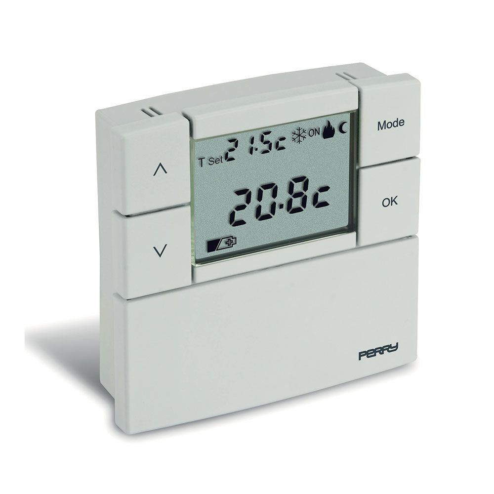 Termostato digital 3 v serie zefiro 8,4 x 2,3 x 8,4 cm