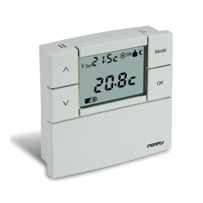 Termostato digital 3 v serie zefiro 8,4 x 2,3 x 8,4 cm