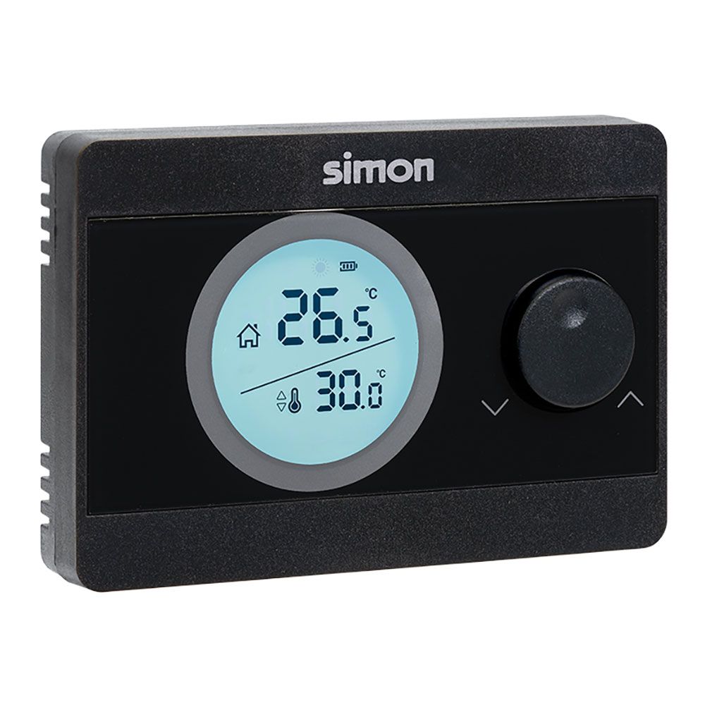 Termostato digital on/off, negro