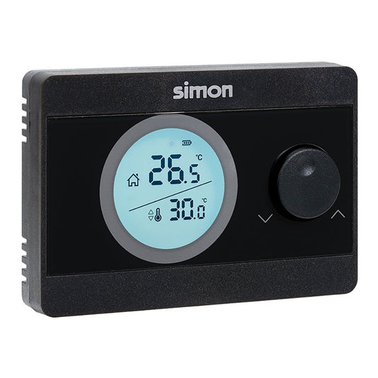 Termostato digital on/off, negro