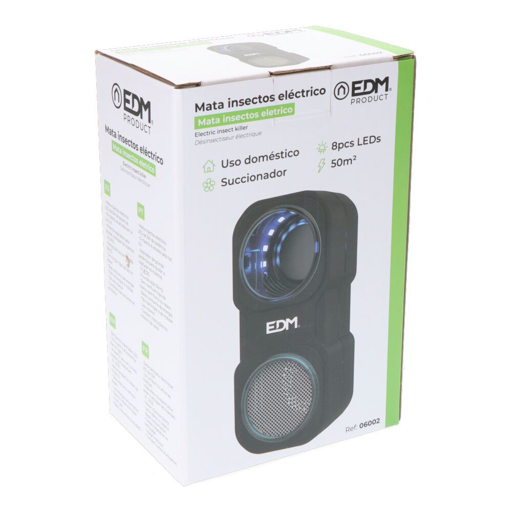 Mini atrapa insectos led 50 m² - 8 x 10,5 x 18,2 cm