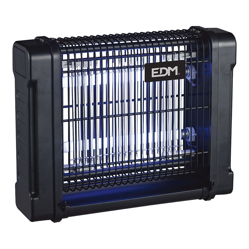 Mata insectos profesional eléctrico, color negro, 2 x 6w - 30 m² - 31,6 x 10 x 26,5 cm - 340°