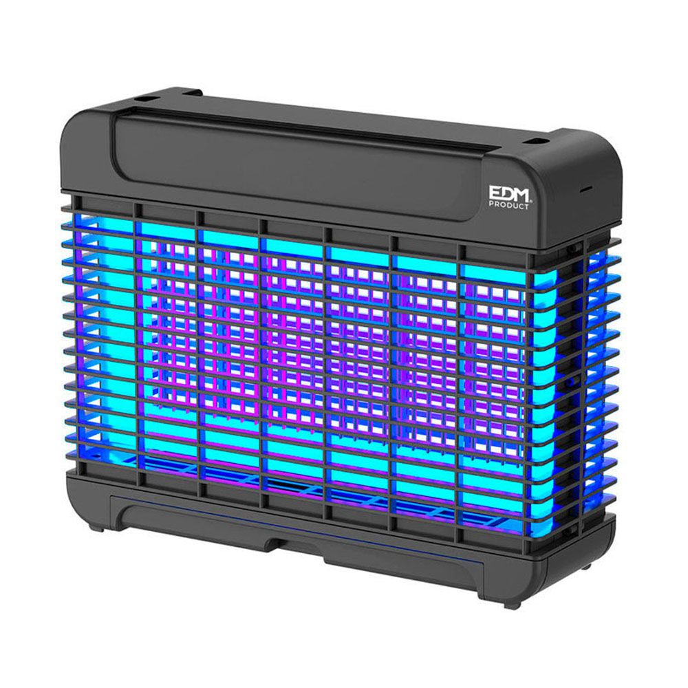 Mata insectos profesional electrónico con led, color negro, 10w - 100 m² - 31,6 x 10 x 26,3 cm