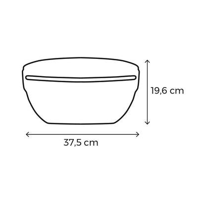 Atrapa insectos con placa adhesiva, uso interior, 1 x 18w - 80 m² - 37,5 x 19,6 cm
