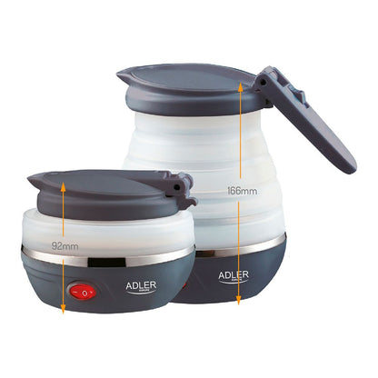 Hervidor portátil plegable de silicona ad 1279, 750 w, 0,6 l