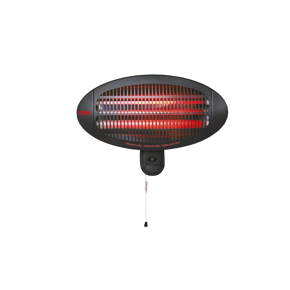 Estufa de cuarzo de exterior 2000 w soporte a pared