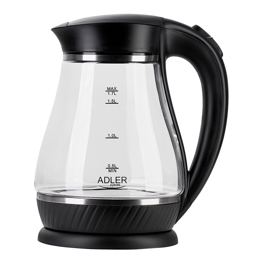 Hervidor de agua de cristal ad 1274 2200 w 1,7 l