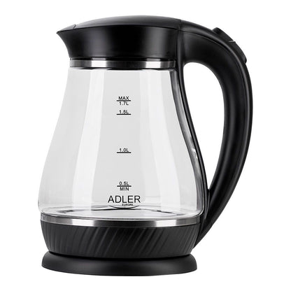Hervidor de agua de cristal ad 1274 2200 w 1,7 l