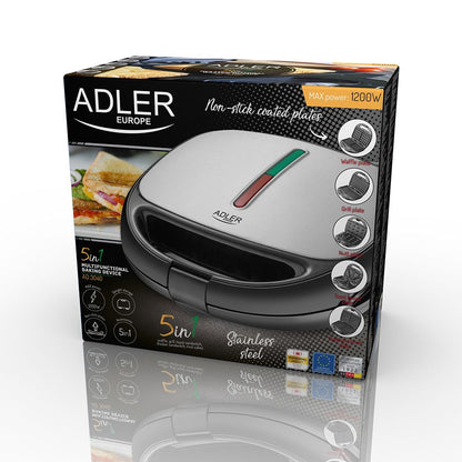 Sandwichera multifunción 5 en 1 ad 3040 1200 w