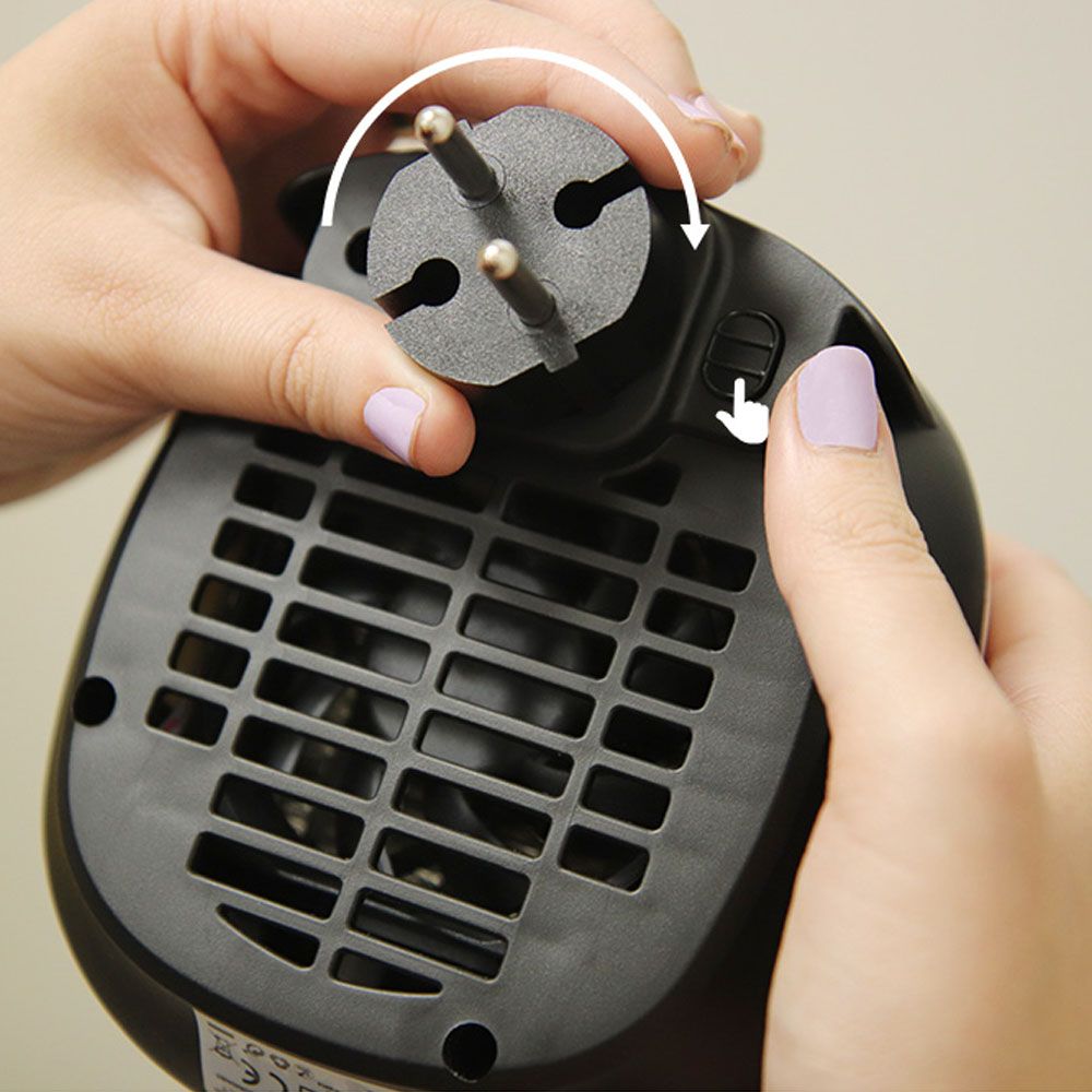 Mini calefactor cerámico de enchufe 700 w