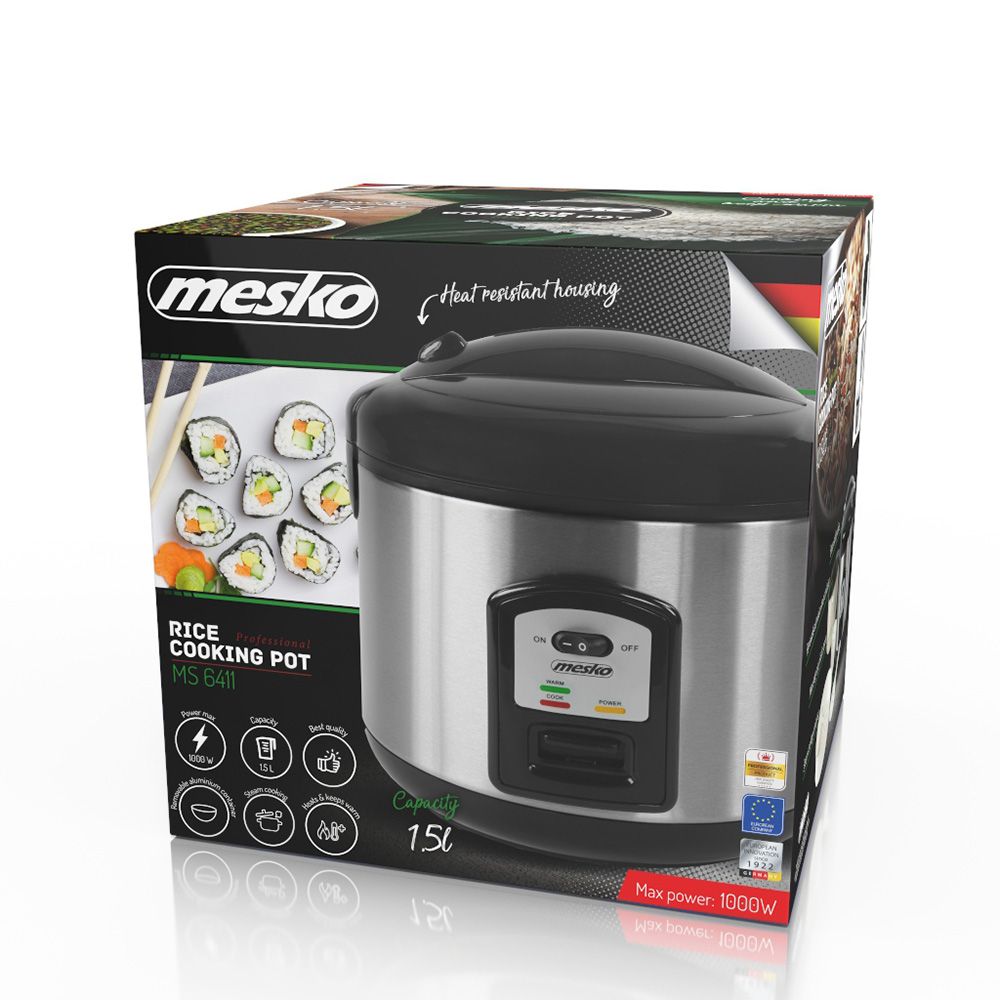 Olla arrocera ms 6411 1000 w 1,5 l