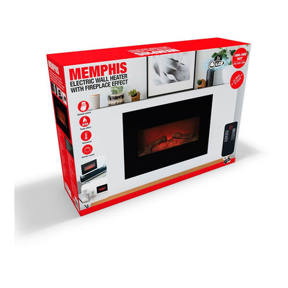 Estufa/chimenea de led modelo memphis 1800 w