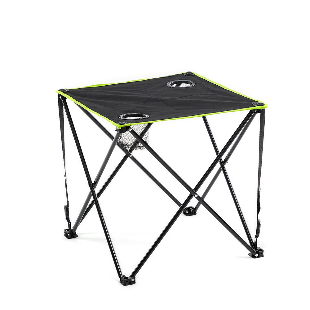 Mesa de camping plegable textil con funda cafolby