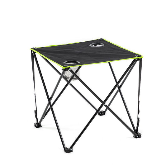 Mesa de camping plegable textil con funda cafolby