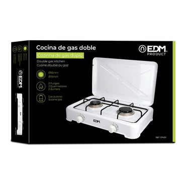 Cocina de gas esmaltada 2 fuegos