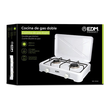 Cocina de gas esmaltada 2 fuegos