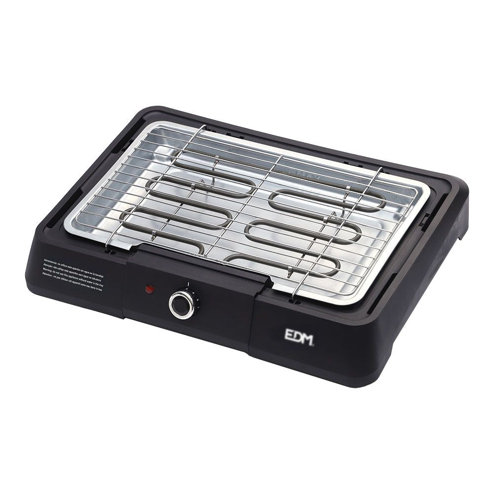 Barbacoa eléctrica negra, 2200 w