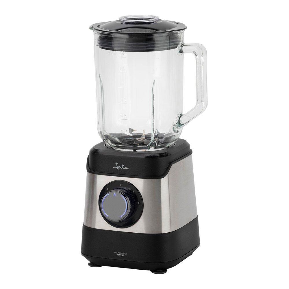 Batidora de vaso inox cristal, 1500 w, 1,8 l