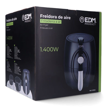 Freidora de aire 3,6 l 1400 w con cesta *** promoción regalo 1 ud ref. 07788 - papel freidora de aire ø17 cm 100 uds ***