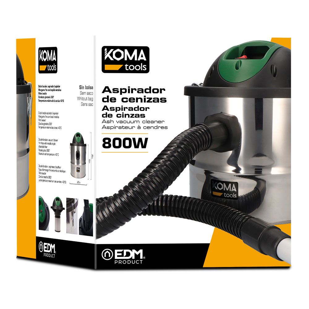 Aspiradora de cenizas 800w
