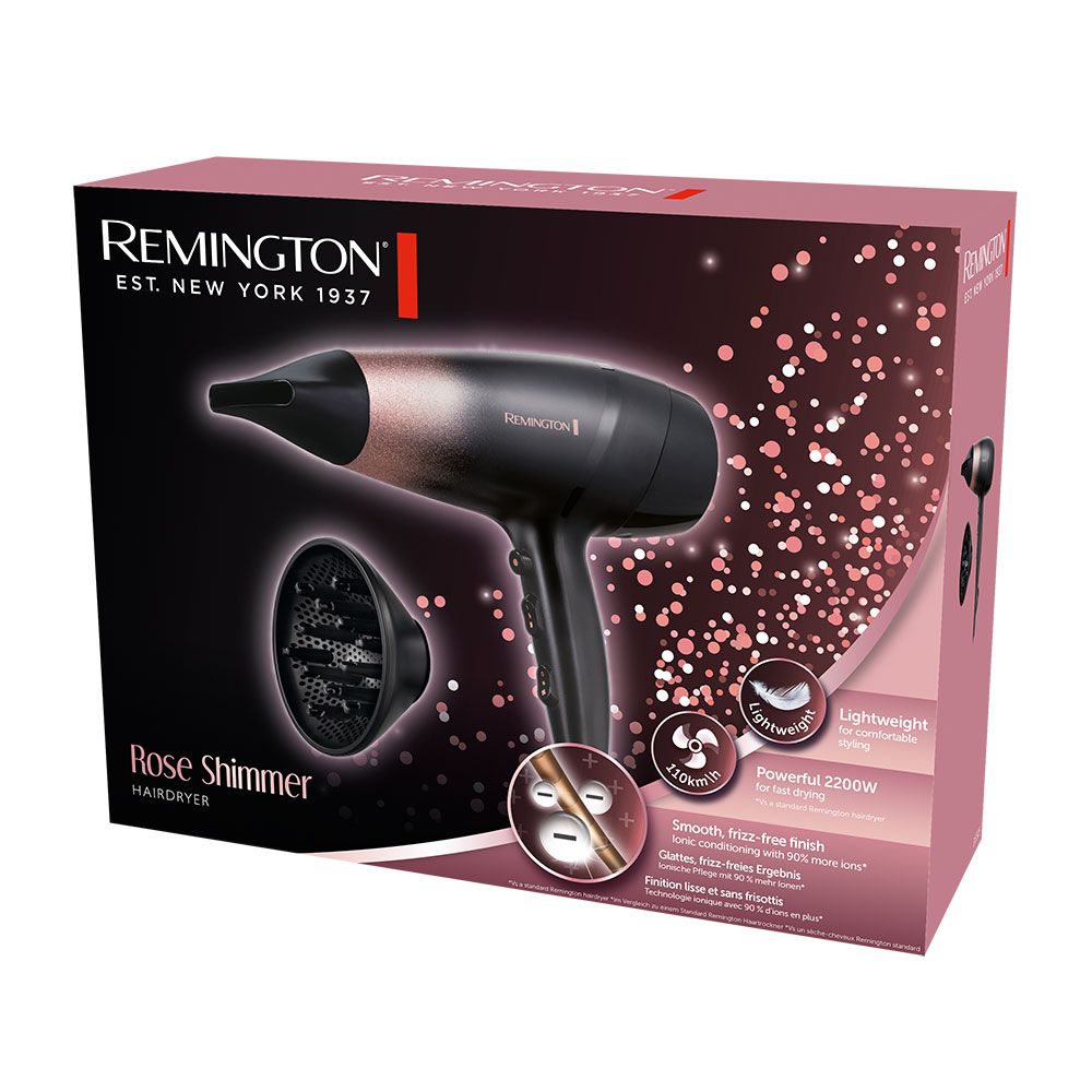 Secador de pelo rose shimmer 2200 w