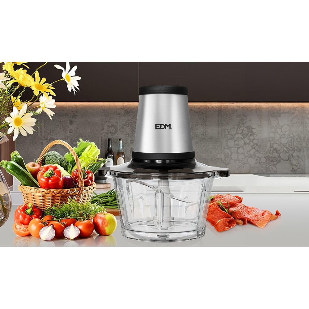 Picadora de acero inoxidable 350 w 1,8 l