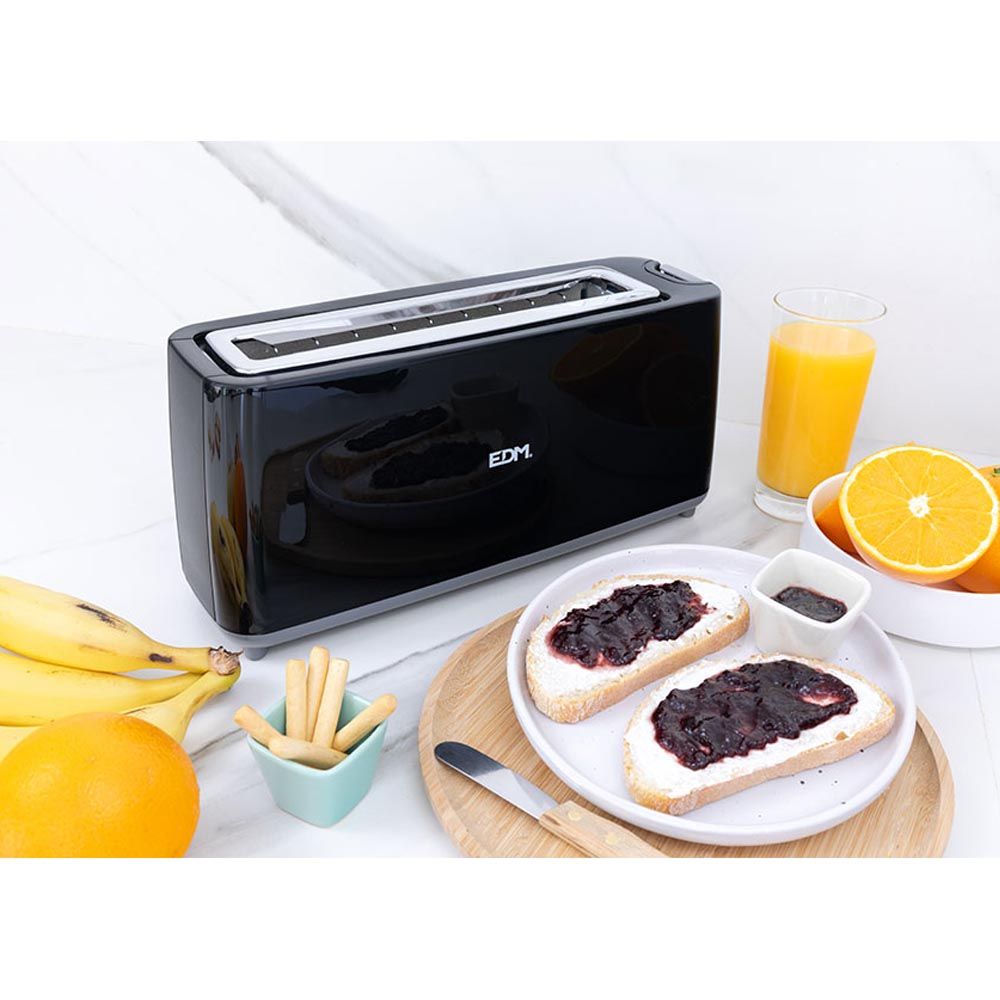 Tostadora ranura larga black design, 900 w