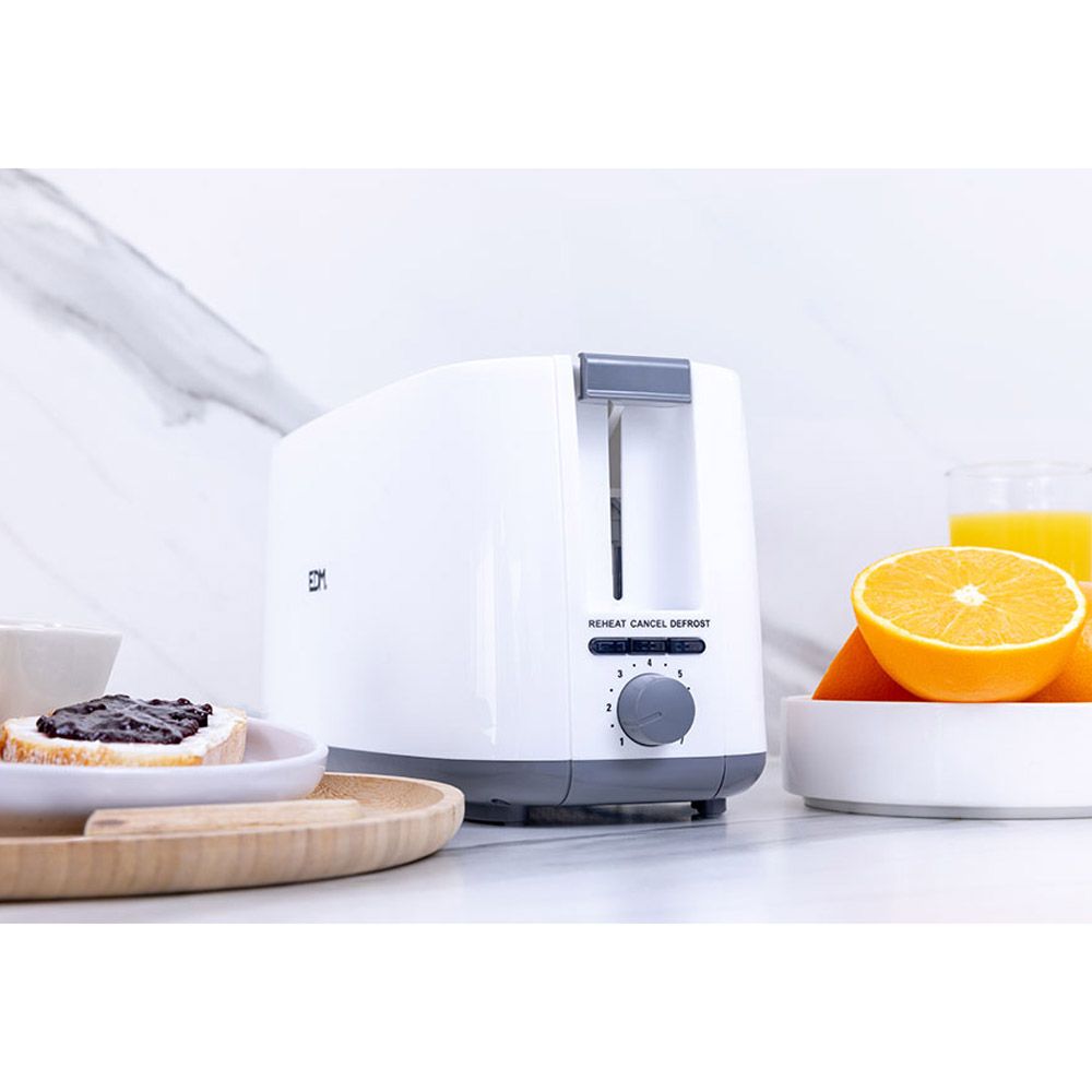 Tostadora doble ranura larga white design 1400 w