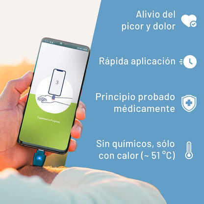 Dispositivo para picaduras de insectos usb-c