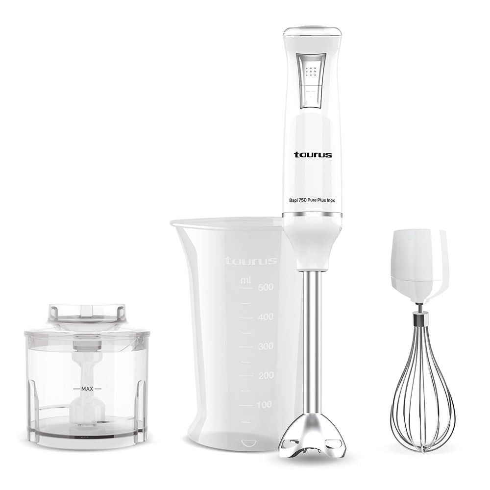 Batidora de mano picadora pure plus inox 750 w