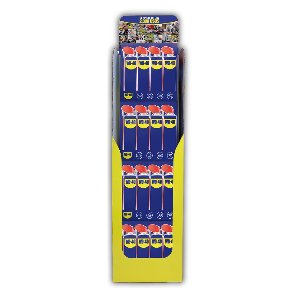 Expositor 48 uds wd40 multi uso doble acción 500 ml