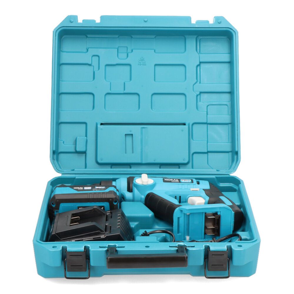 Kit martillo percutor compacto 20 v con batería 4ah y cargador