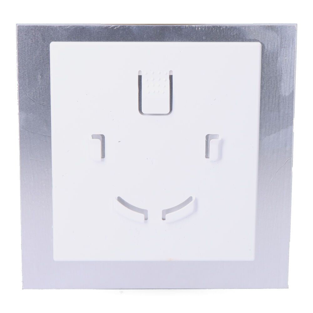 Tapa 175x175 mm cristal blanco mate para extractor 08413 ø10cm edm
