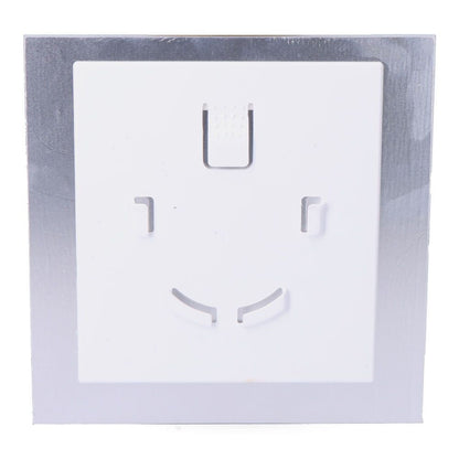 Tapa 175x175 mm cristal blanco mate para extractor 08413 ø10cm edm
