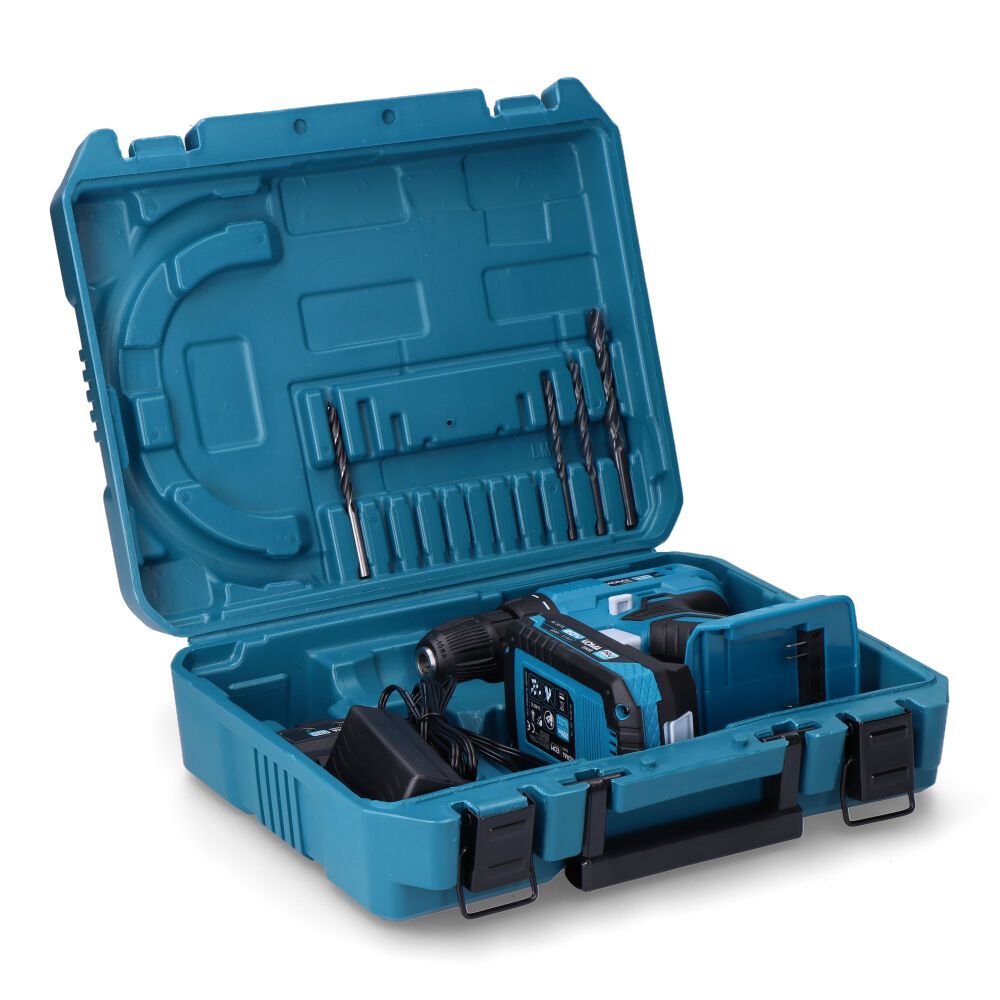 Kit taladro atornillador 20 v con batería 2,0ah y cargador