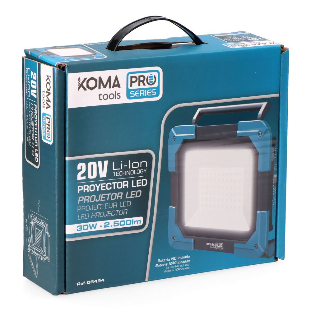 Foco led de trabajo 20 v 2500 lm (sin batería ni cargador)