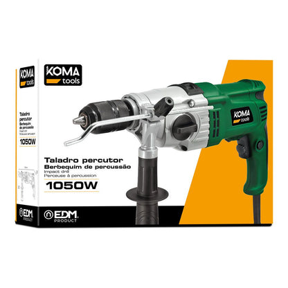 Taladro percutor 1050w con cable de 2 m