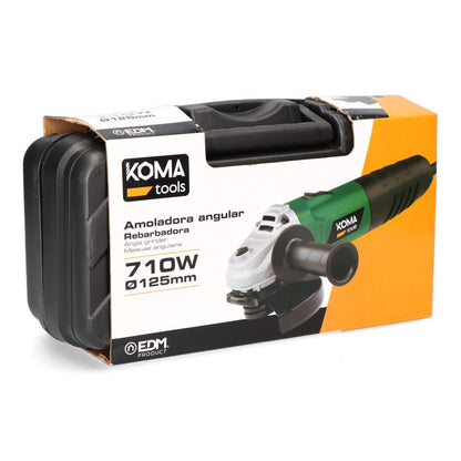 Amoladora angular electrica con maletin, ø125 mm, 710 w