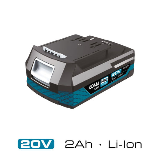 Bateria li-ion 20 v 2.0 ah 11,7 x 7,5 x 4,6 cm