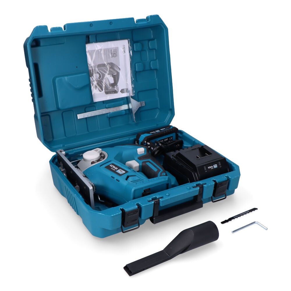 Kit sierra de calar 20 v con 1 bateria 2.0a y cargador 08772. 23 x 21,5 cm