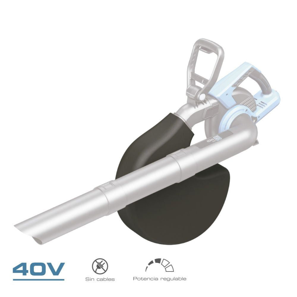 Soplador / aspirador / triturador 40v (sin baterias y cargador) brushless